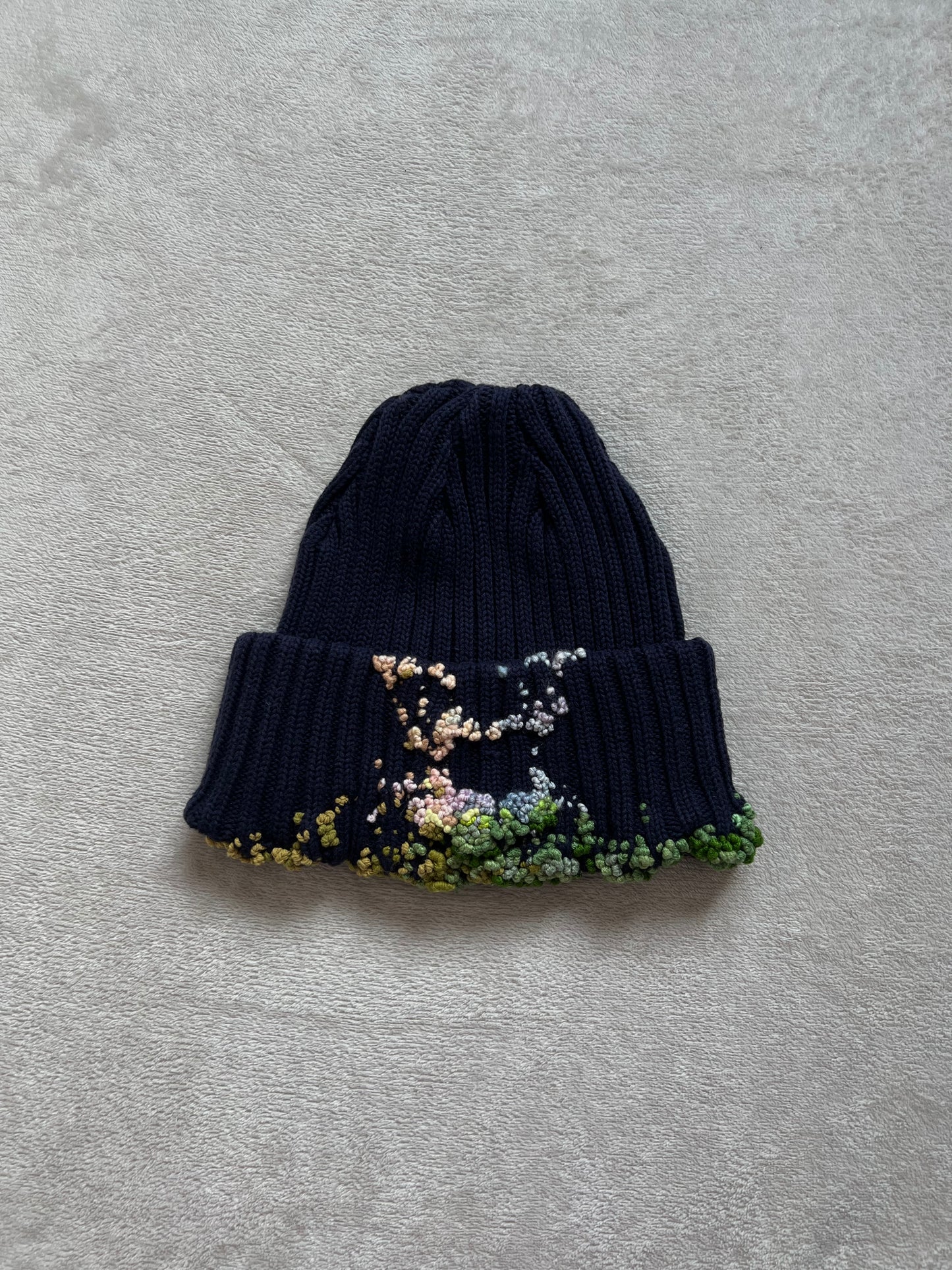"  Embroidered Dot Beanie