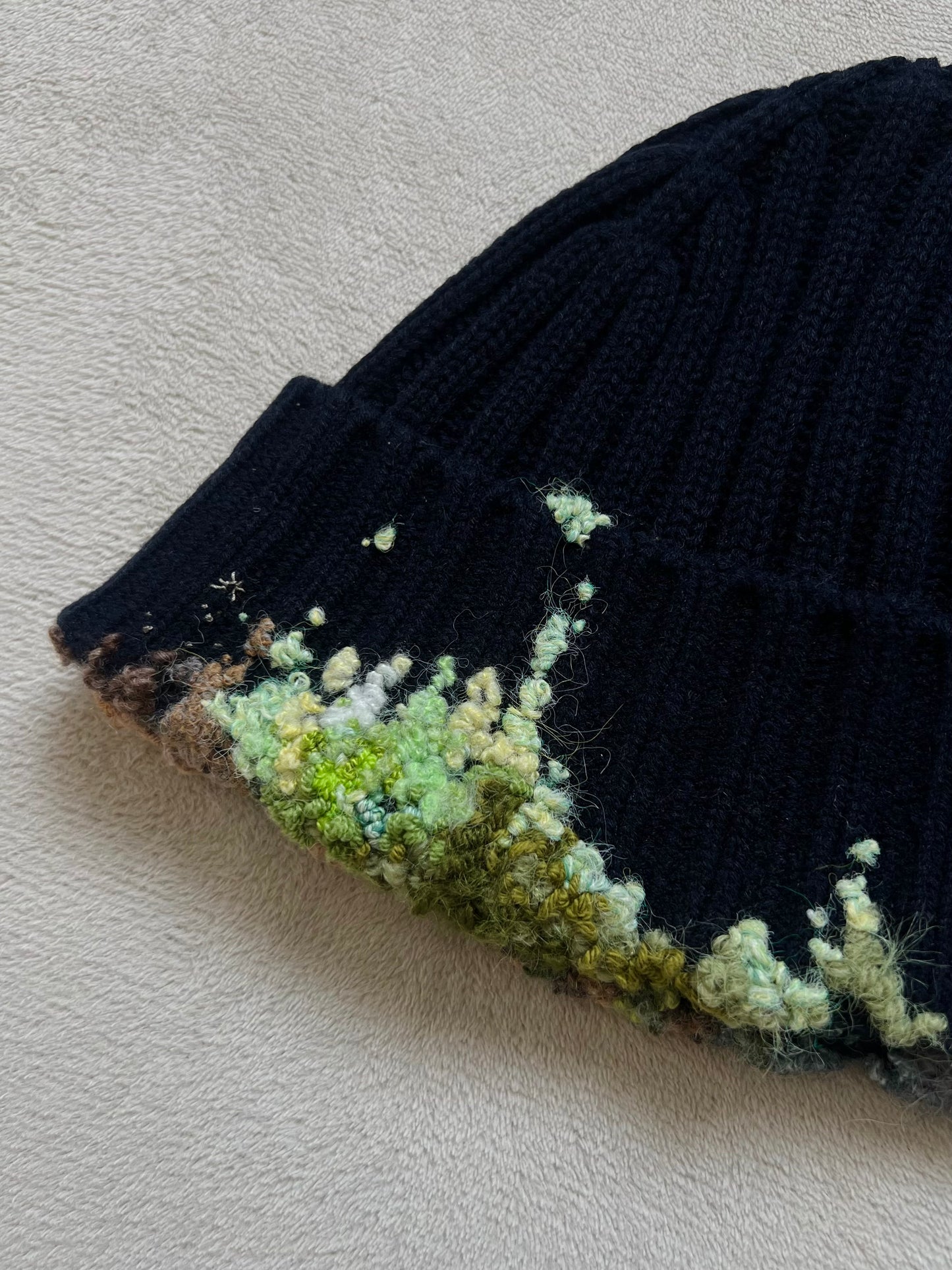 "  Embroidered Dot Beanie