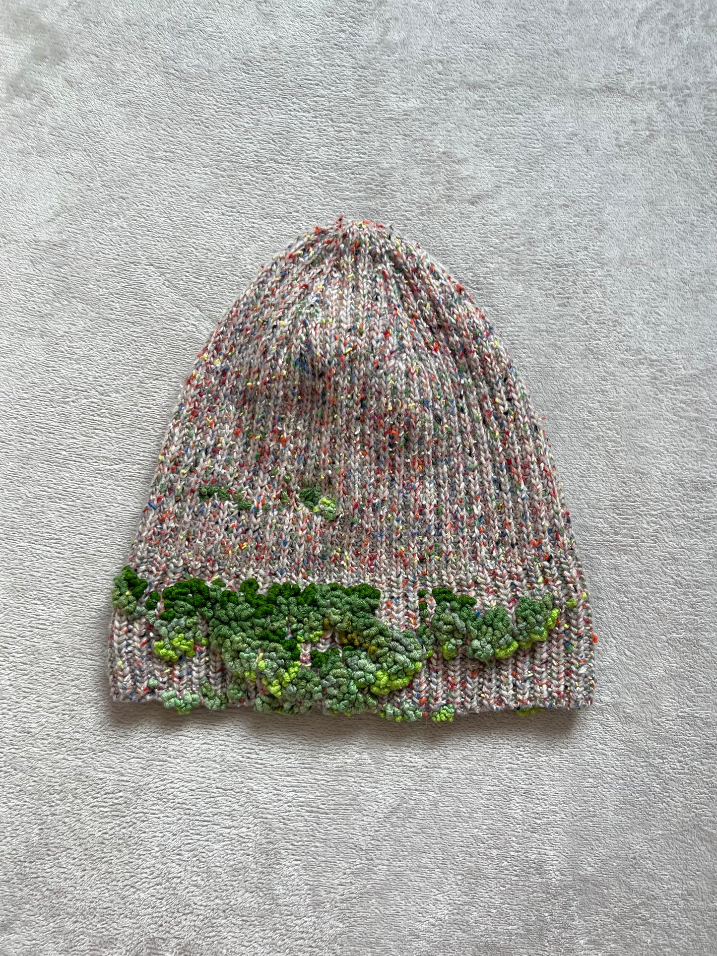"  Embroidered Dot Beanie