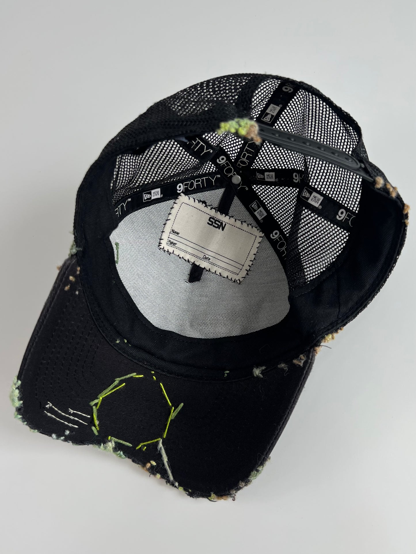 "   Embroidered Dot Truker hat