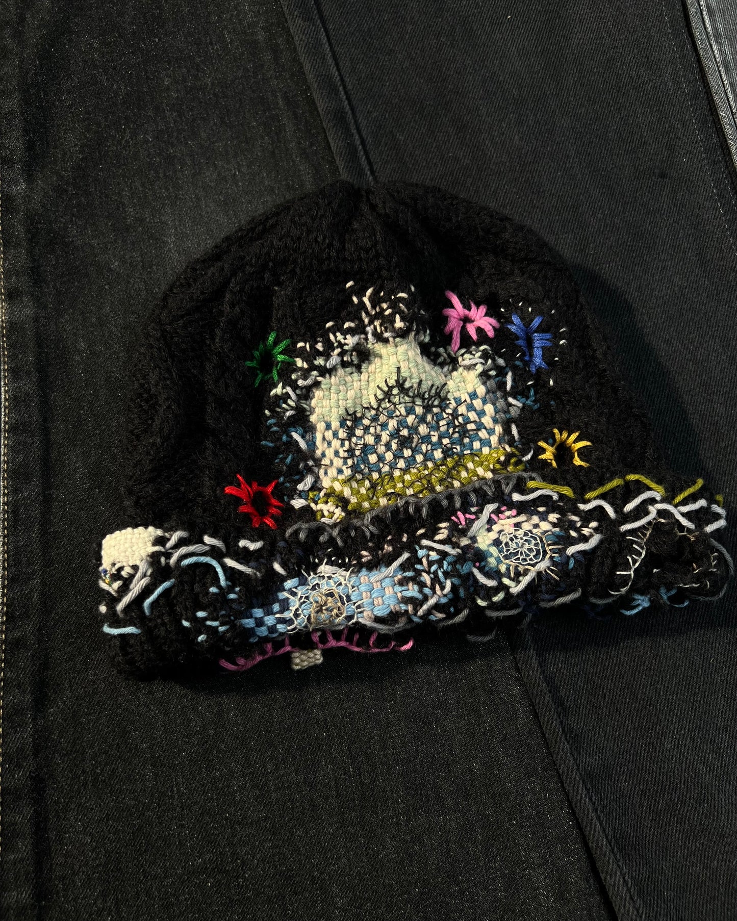 Z Embroidered BORO Black Beanie 1/1