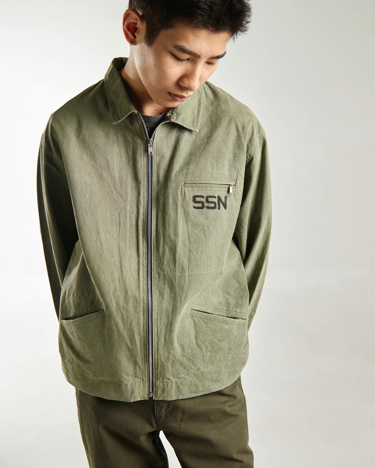 Z SSN1 Faded Green Military Jacket