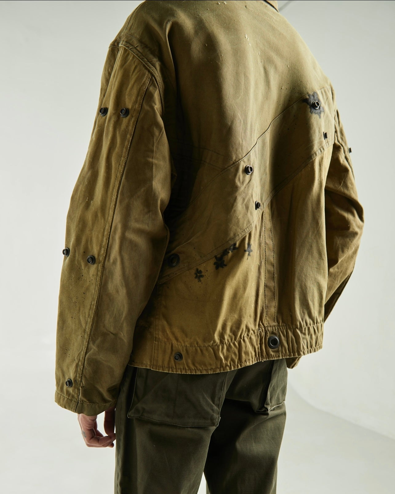 Z SSN2 Green Brown Military Canvas Jacket (Lightweight)