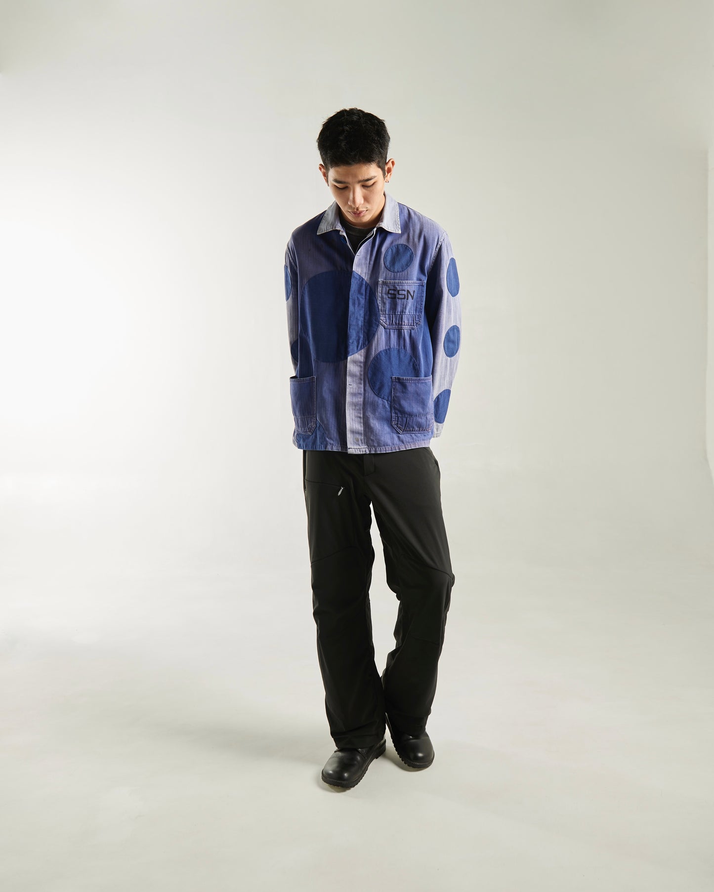 Z SSN2 Herringbone French Work Jacket (Dark Blue)