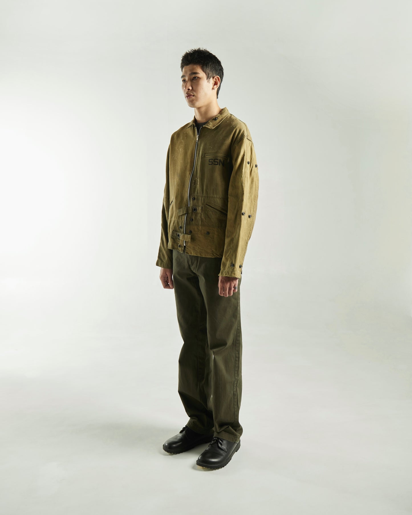 Z SSN2 Green Brown Military Canvas Jacket (Lightweight)