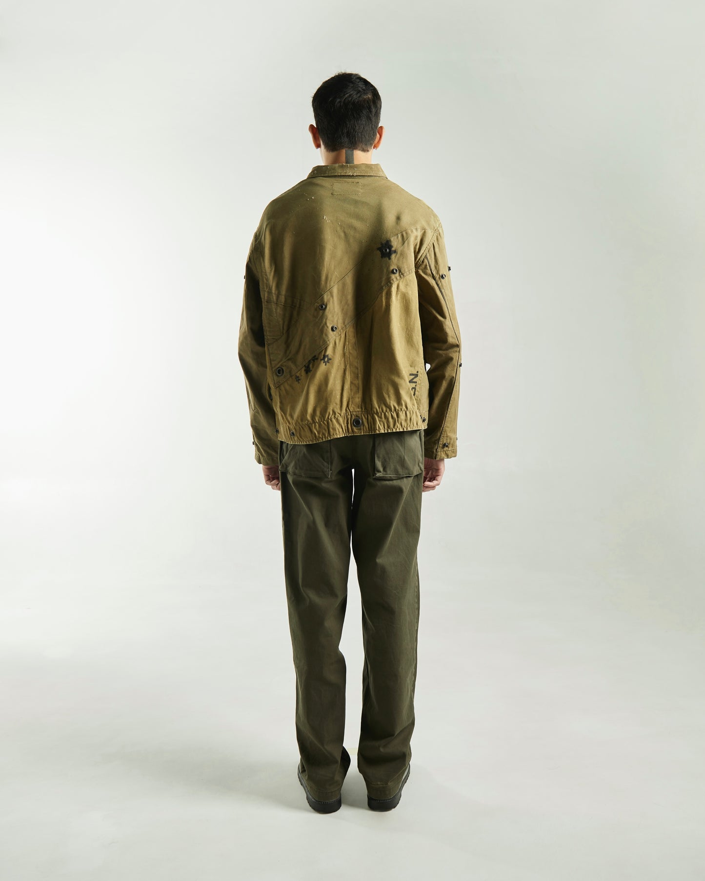 Z SSN2 Green Brown Military Canvas Jacket (Lightweight)