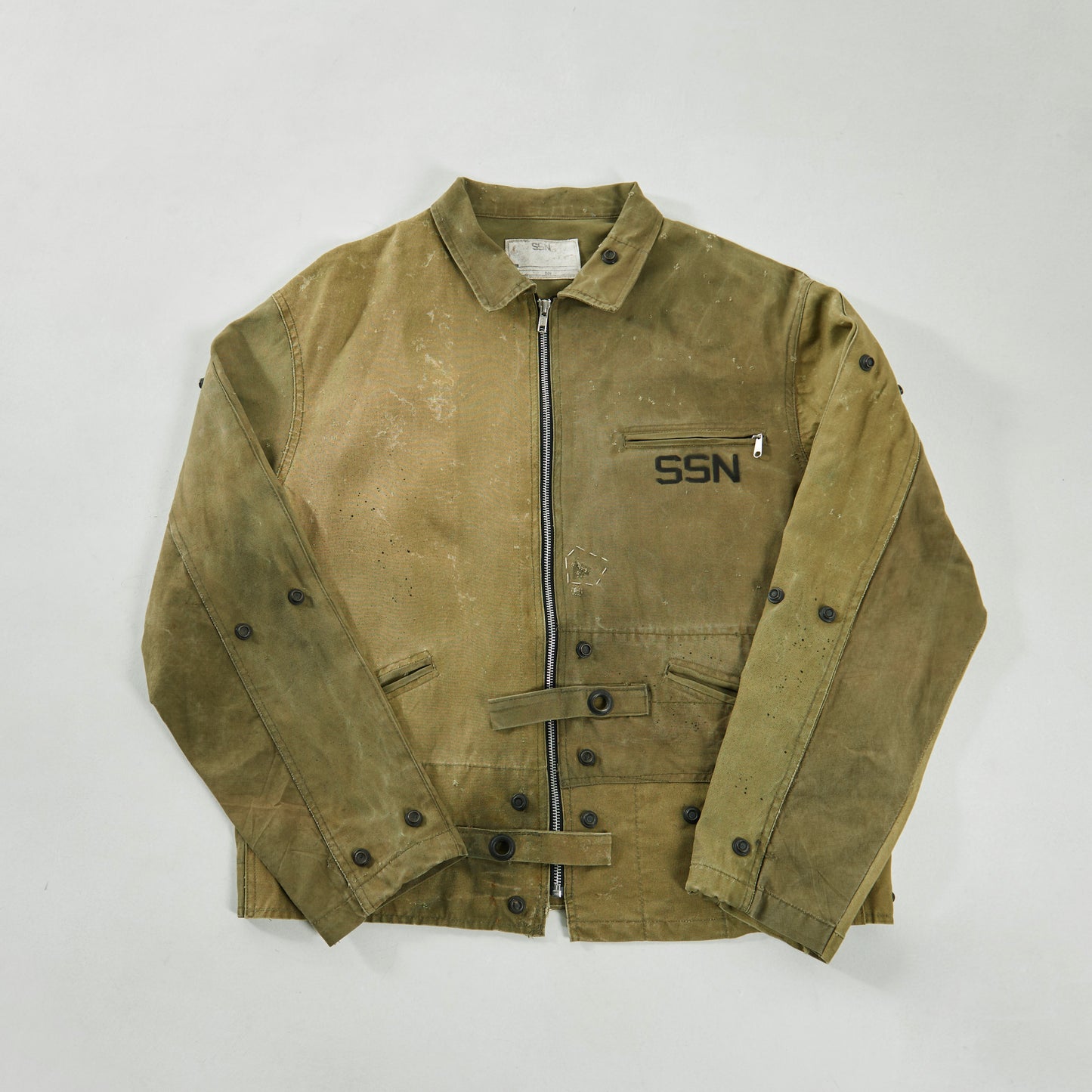 Z SSN2 Green Brown Military Canvas Jacket (Lightweight)