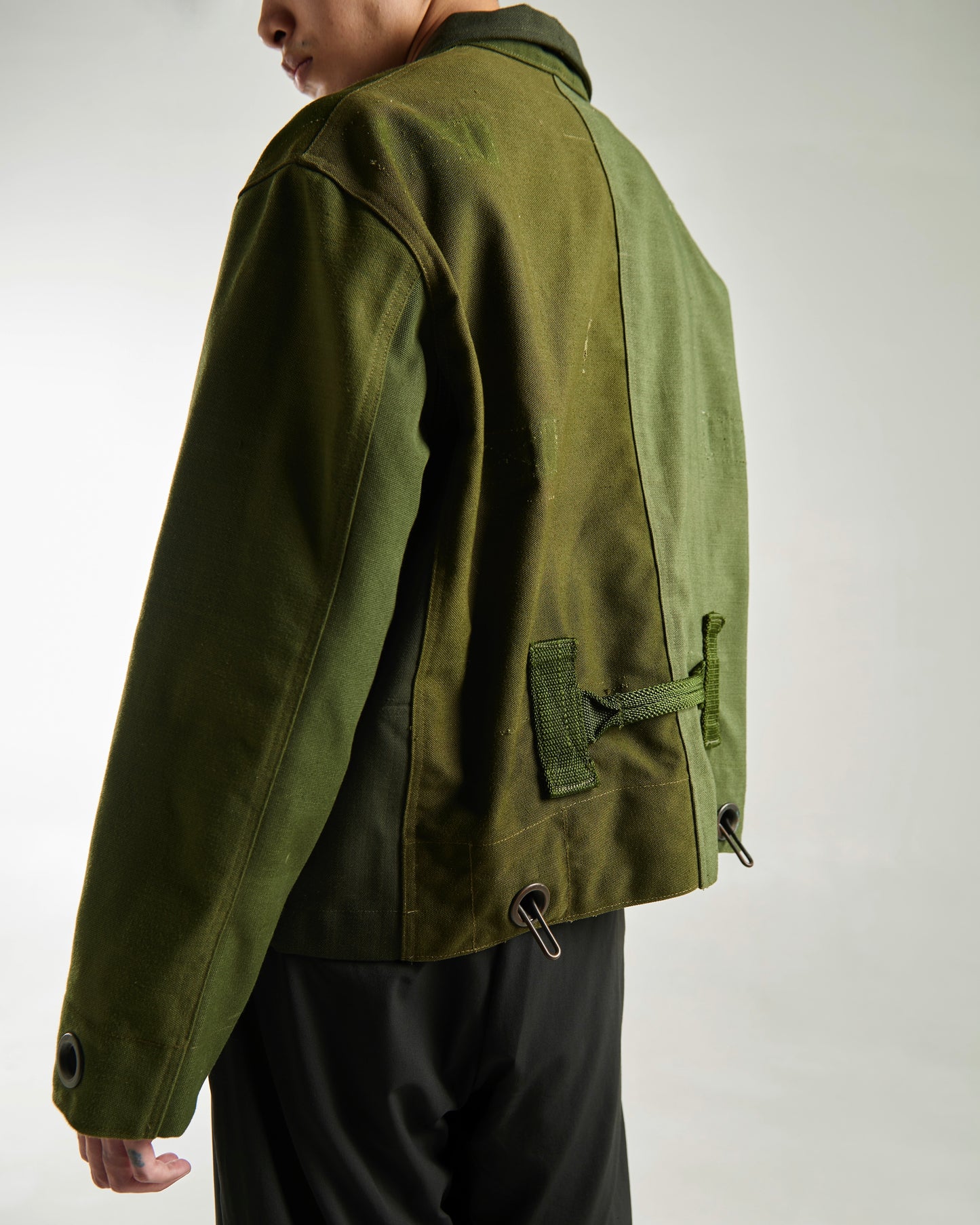 Z SSN Patchwork Military Canvas Jacket (Green)